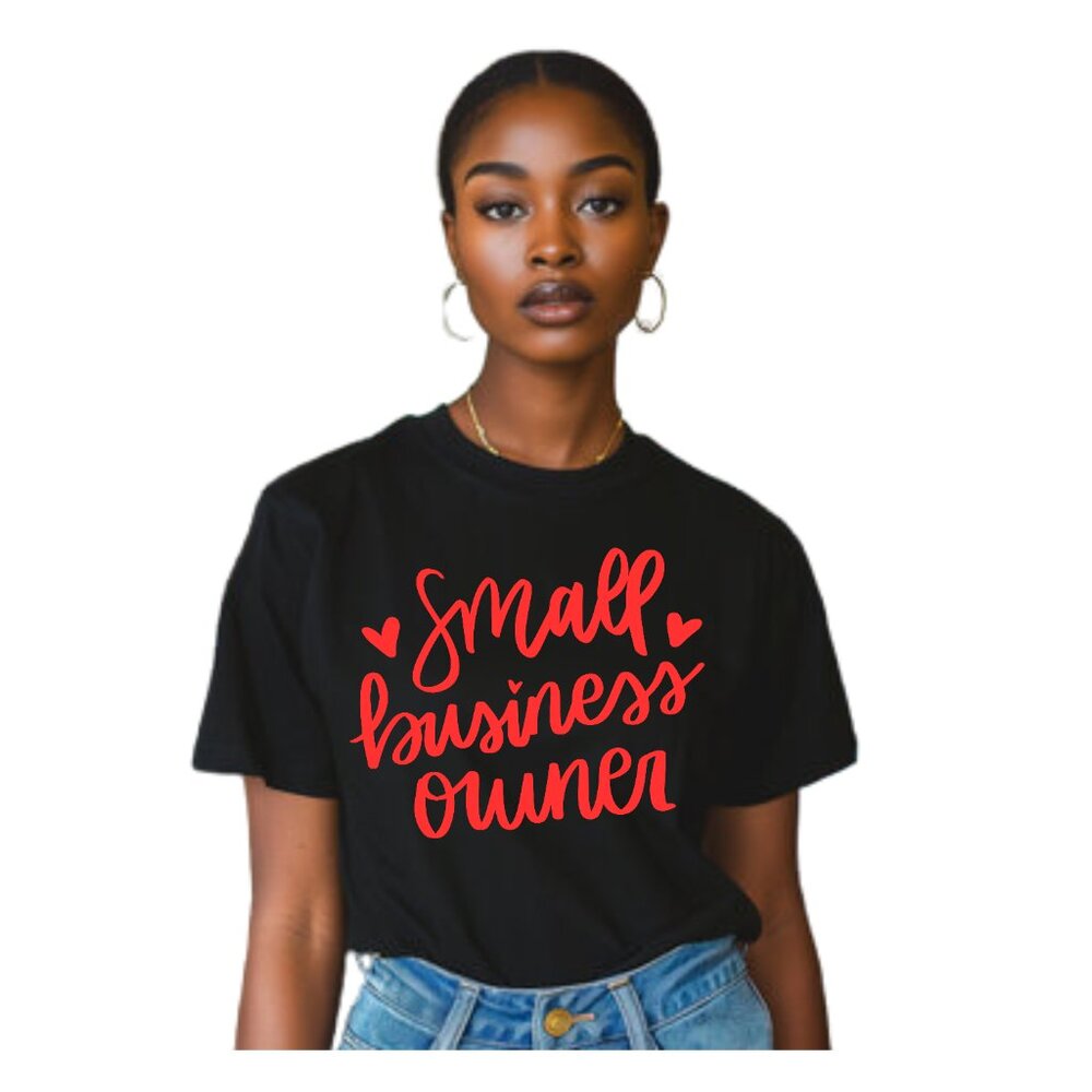 NEW | Small Business Owner Shirt & Tote Bundle- Red - Picture 2 of 3